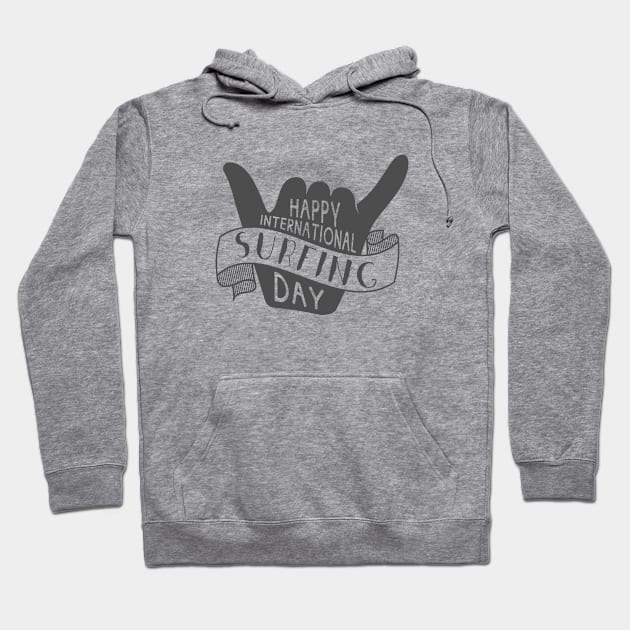 Happy International Surfing Day Hoodie by CANVAZSHOP